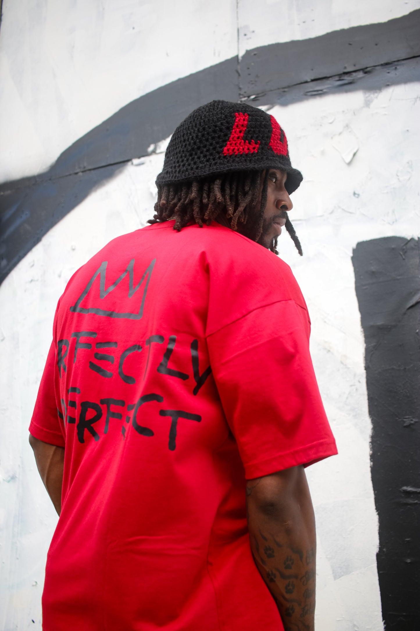 Basquiat Oversized Tee (Red)