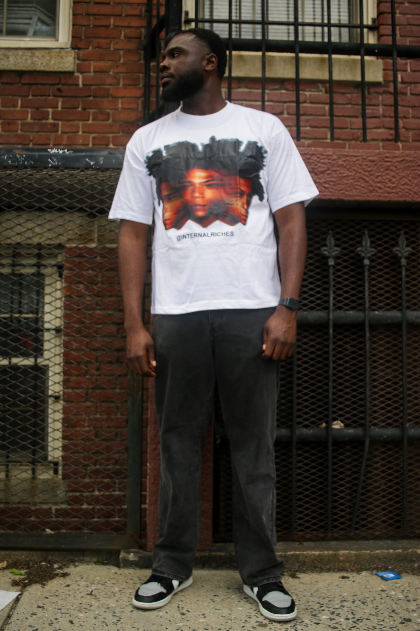 Basquiat Oversized Tee (White)