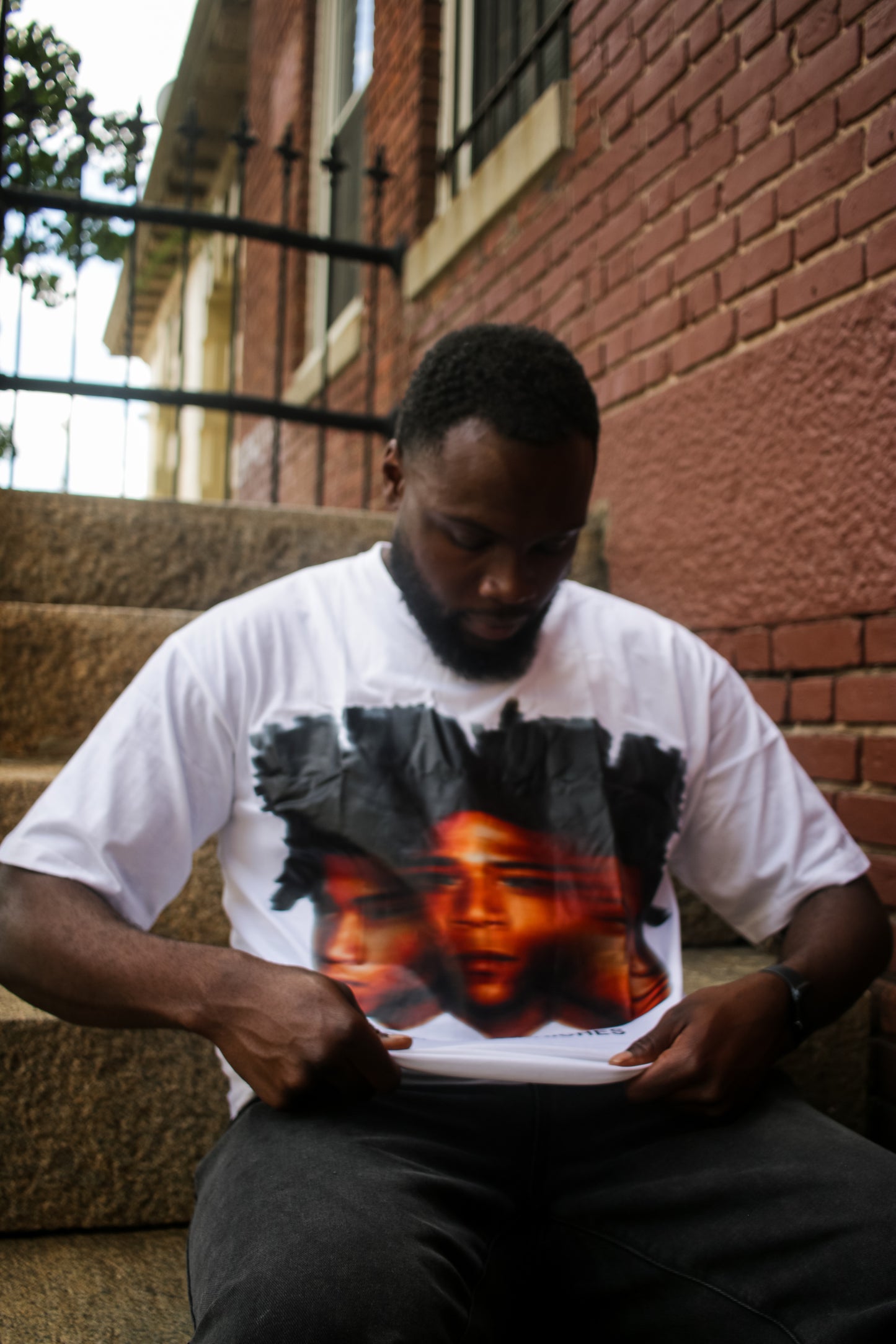 Basquiat Oversized Tee (White)