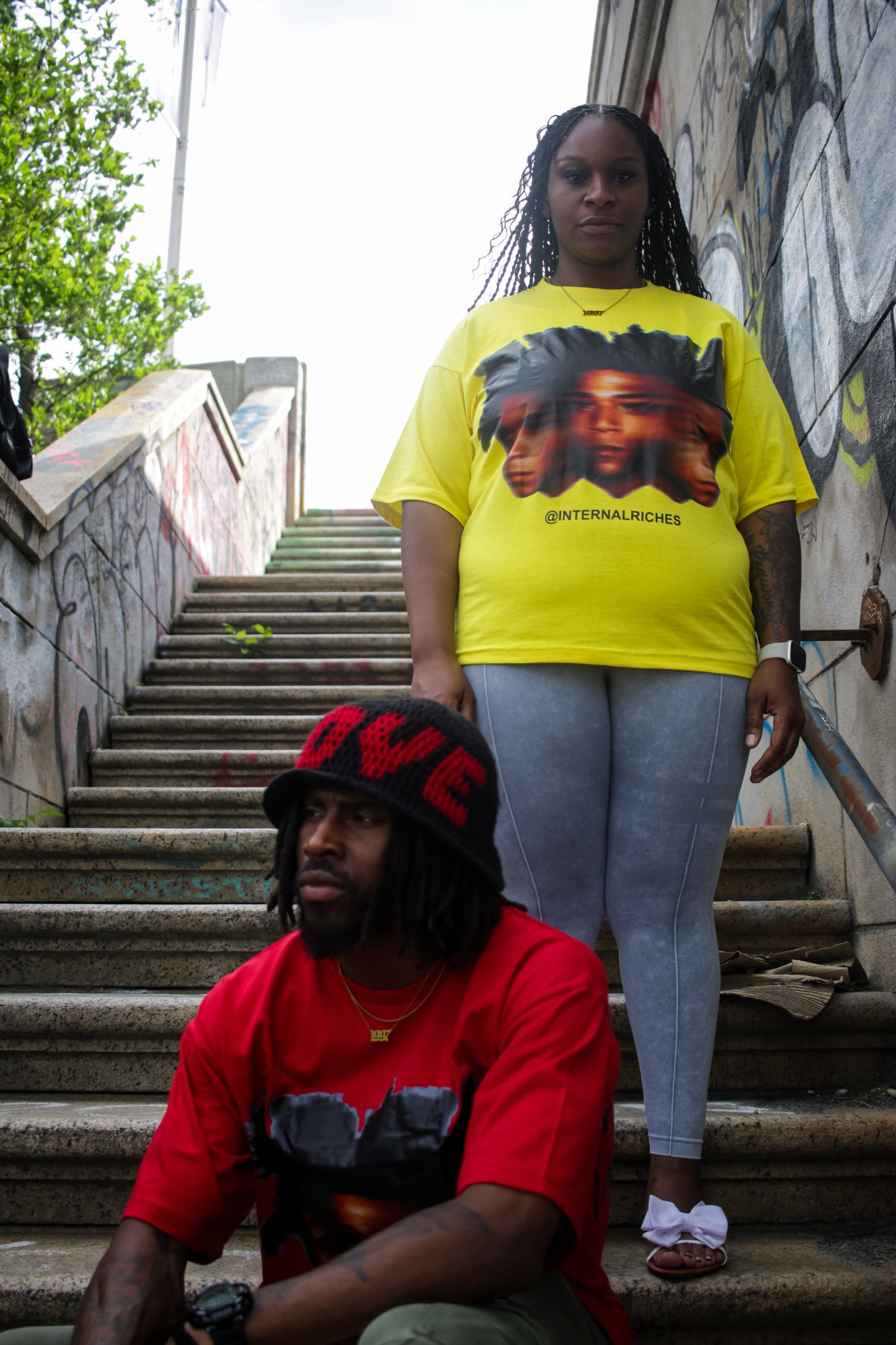 Basquiat Oversized Tee (Yellow)