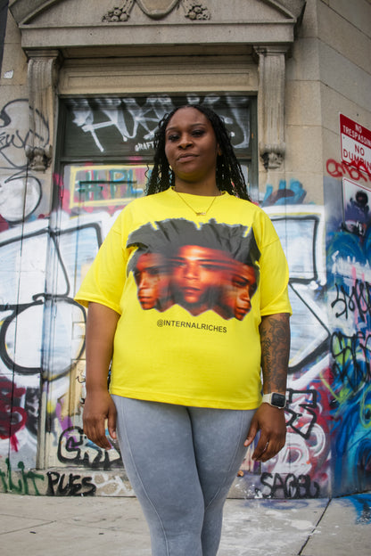 Basquiat Oversized Tee (Yellow)